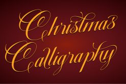 Christmas calligraphy