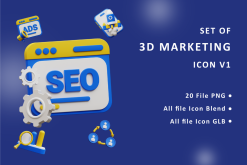 Set of 3D Marketing V1