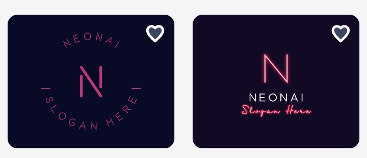13. Generate a futuristic AI company logotype with glowing neon lines, a dark background, and sleek typography.