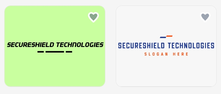 18. Build a high-tech security logo with a shield shape, clean vector lines, and a digital lock symbol.