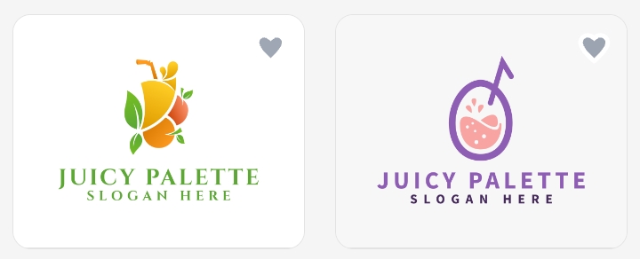 24. Build a natural juice brand logo with a fruit illustration, watercolor effect, and simple looking font.