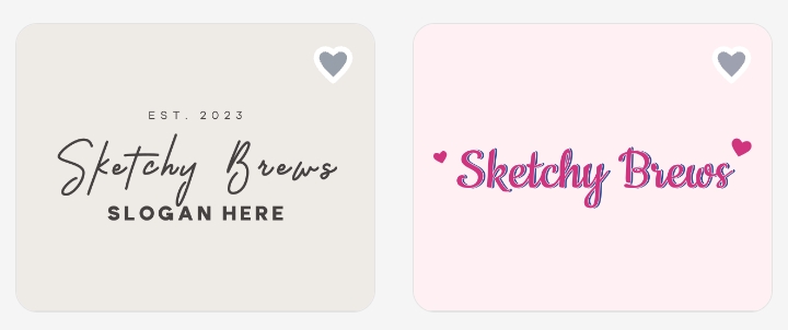 28. Design an indie coffee shop logotype with sketchy lines, warm tones, and handwritten script.