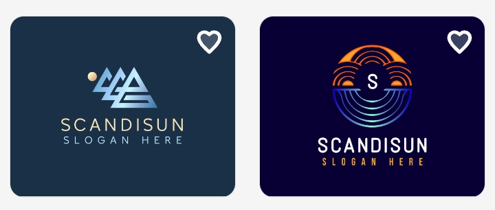 6. Build a minimalist sun icon logo, golden yellow lines on white, inspired by Scandinavian design.
