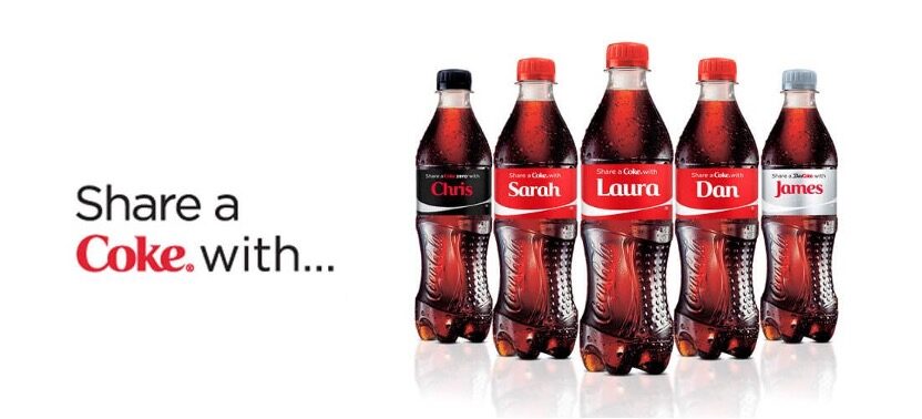 Coca-Cola personalized ‘Share a Coke’ campaign