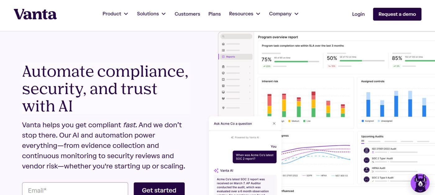 Vanta website