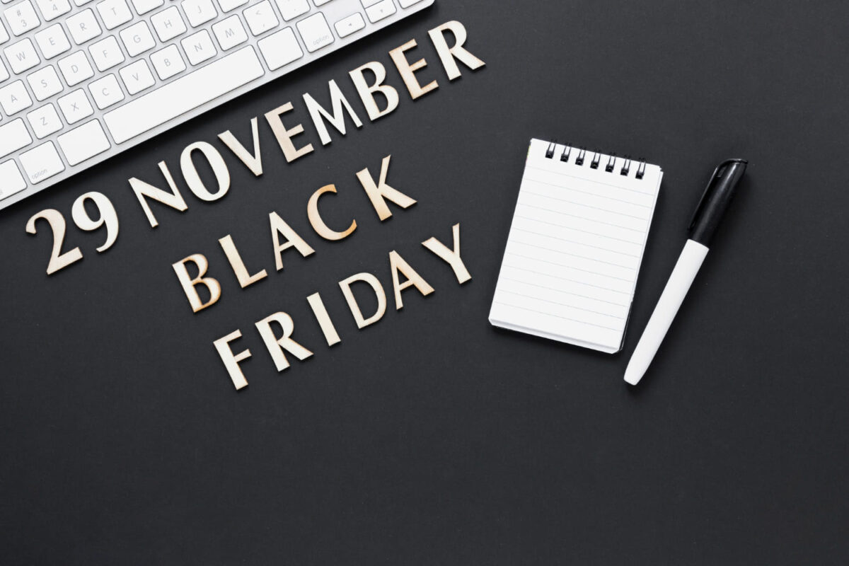 Black Friday date marked and checklist for planning