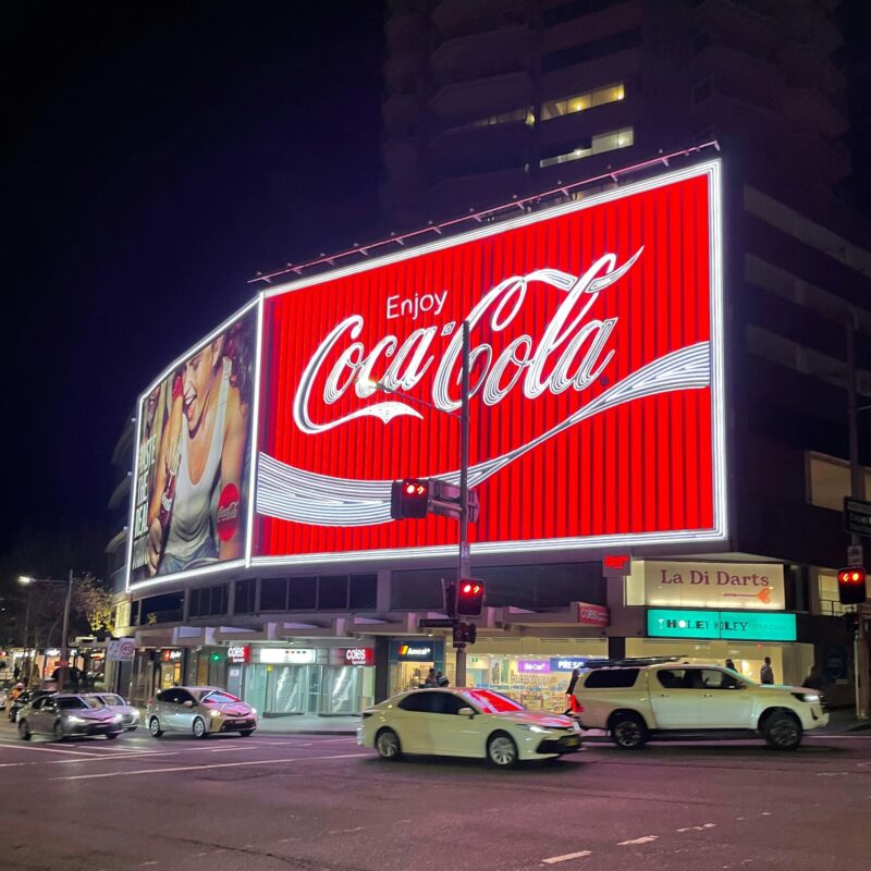 Coca-Cola digital signage | Source: Unsplash