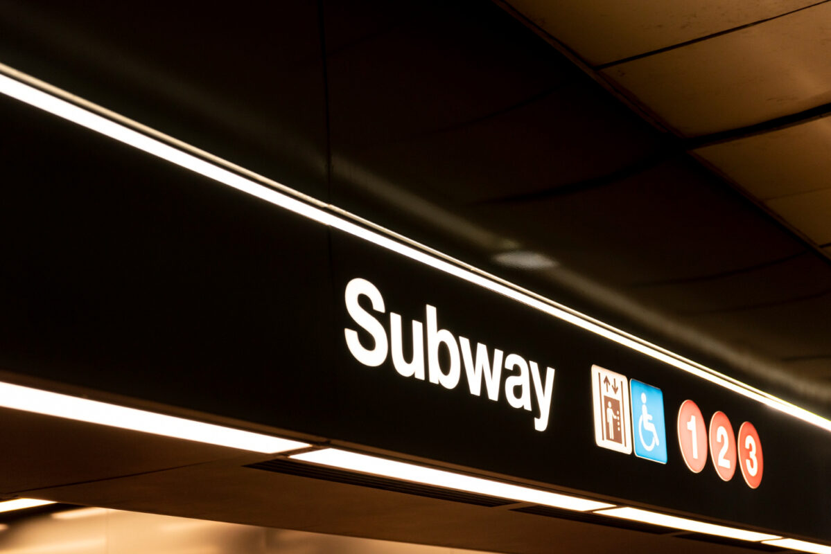 Subway lightbox sign (Source: Freepik.com)