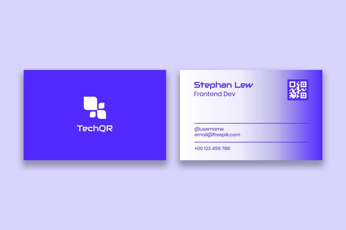 The strategic emplacement of the company logo in a business card (Source: Freepik)
