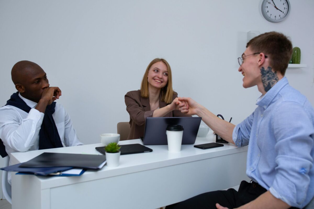 Communication among three people