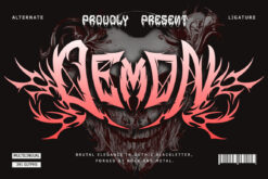 Demon Crown – Dark Gothic Blackletter Font
