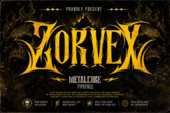 Zorvex – Brutal Death Metal Typeface