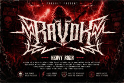 Ravok – Heavy Metal Blackletter Font
