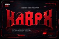 Harax Gaming Font – Aggressive Esports Display Typeface