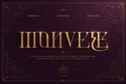 Monvele Luxury Serif Font – Elegant Art Nouveau Typeface