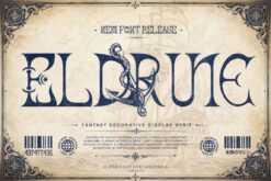 Eldrune Fantasy Serif Font – Medieval Decorative Typeface