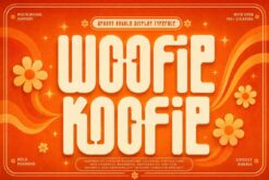 Woofie Koofie Groovy Font – Retro Bubble Display Typeface