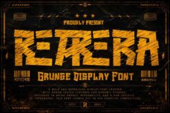Retrera Grunge Font – Rough Urban Display Typeface